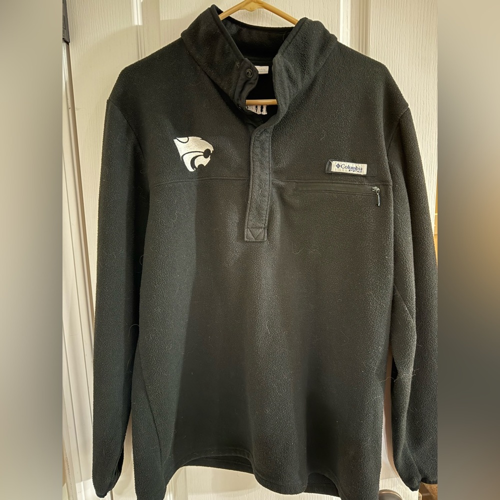 Columbia Black Fleece Pullover with Logo